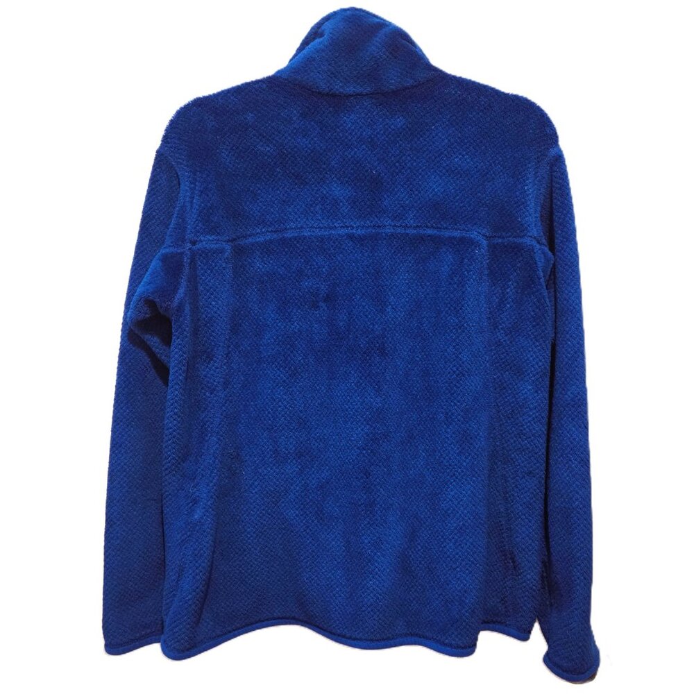 Patagonia Blue Re-Tool Snap-T Fleece Pullover Polartec Fluffy Womens Large - Picture 3 of 4